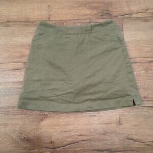 VTG Nike Golf Women's Size 2 Athletic Skirt Lined Dri-Fit Olive Green Y2K